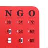 5Pcs Large Print Bingo Cardboard, Shutter Slide Cards for Adults, Seniors, Group