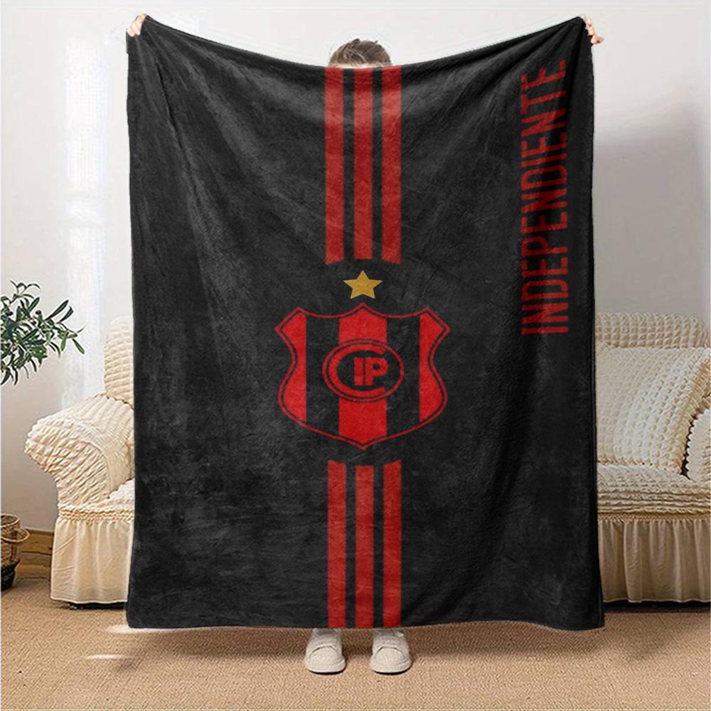 Independiente Petrolero Print Flannel Blanket High Quality Warm Comfortable Cover for All Seasons Perfect for Gifts Home Decor