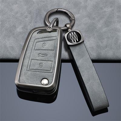 Car Key Case Cover For Volkswagen VW Golf 7 Gti Mk7 R Touran Skoda Octavia 3 Superb Karoq Kodiaq Seat Leon Mk3 Ateca Accessories