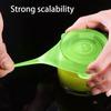 6 sztuk silikonowe pokrywki na żywność pokrywki do misek gadżety kuchenne silna stabilność odporne na kurz utrzymujące świeżość Food Grade wielofunkcyjne elastyczne