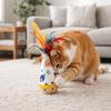 Wear-Resistant Cat Tumbler Wobbler Cartoon Pattern Wobble Ball Interactive Cat Toy  for Kitten Play