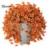 Maintenance Free Greenery Artificial Hanging Fall Flower, Realistic Plastic Cascading Vines Textures Fake Green Leaf Garland Plant, Maintenance-free