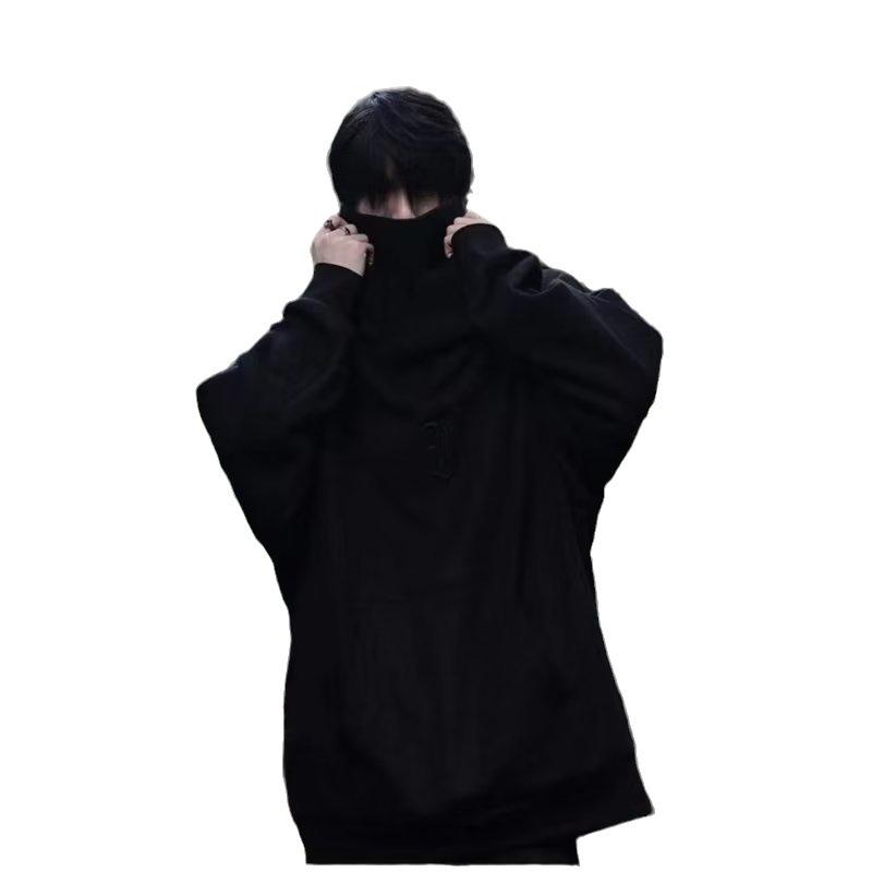 Sweater Men's High Street Vibe American Heavy Industry Function Heavy Trendy Brand Hooded Oversize Big Hat Shoulder Jacket