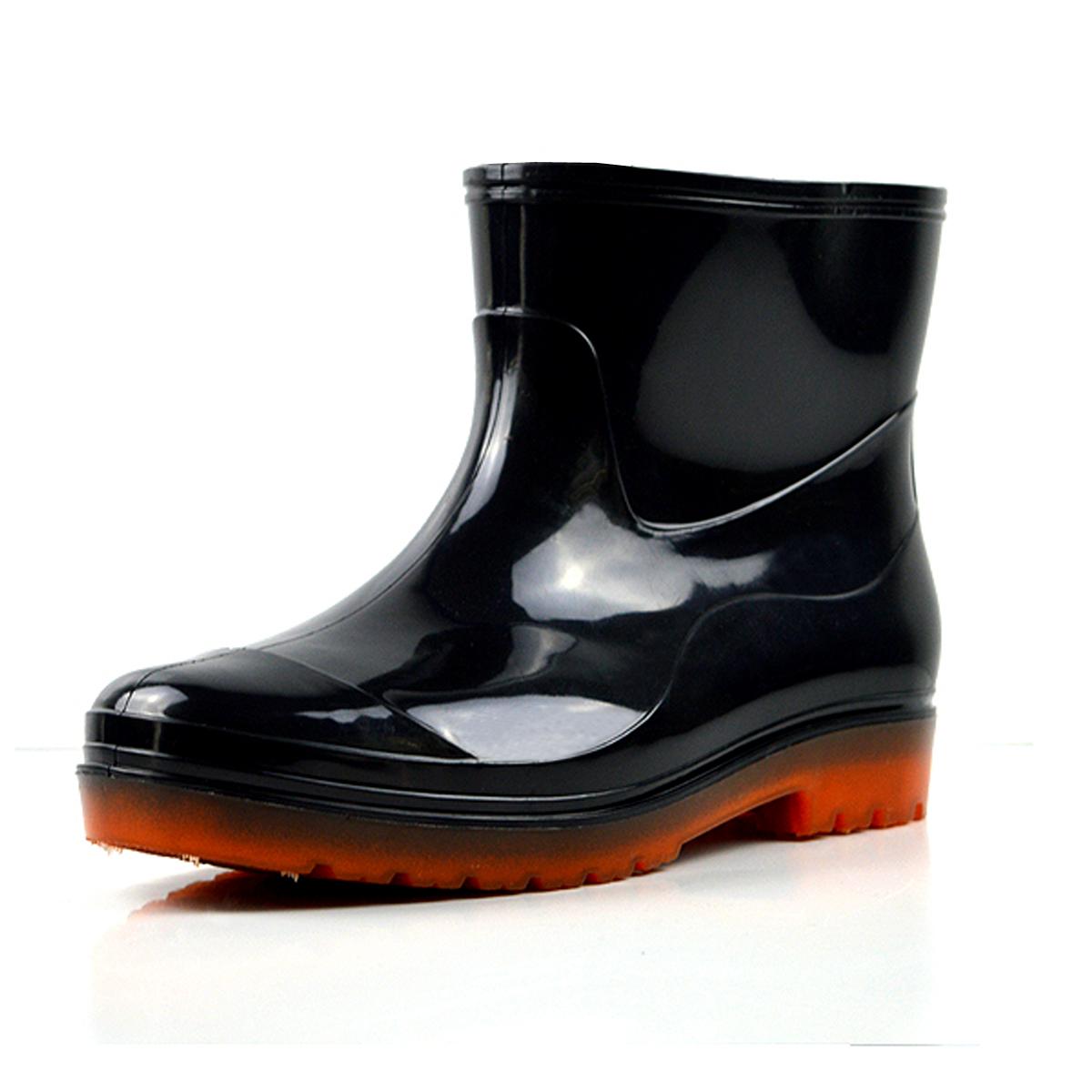 

Унисекс нескользящие водонепроницаемые садовые туфли мужские дождевые туфли для работы на открытом воздухе резиновые сапоги короткие резиновые резиновые сапоги мужские садовые рыболовные сапоги 44 чёрный