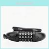 Bicycle Lock Five Digit Combo Steel Wire Lock With Keyless Security For Mountain Bike And City Cruiser