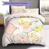 Sumikko Gurashi Pattern Bedding Quilt Set  Home Decoration  Gift (1 * duvet cover + 2 * pillowcase  without core)