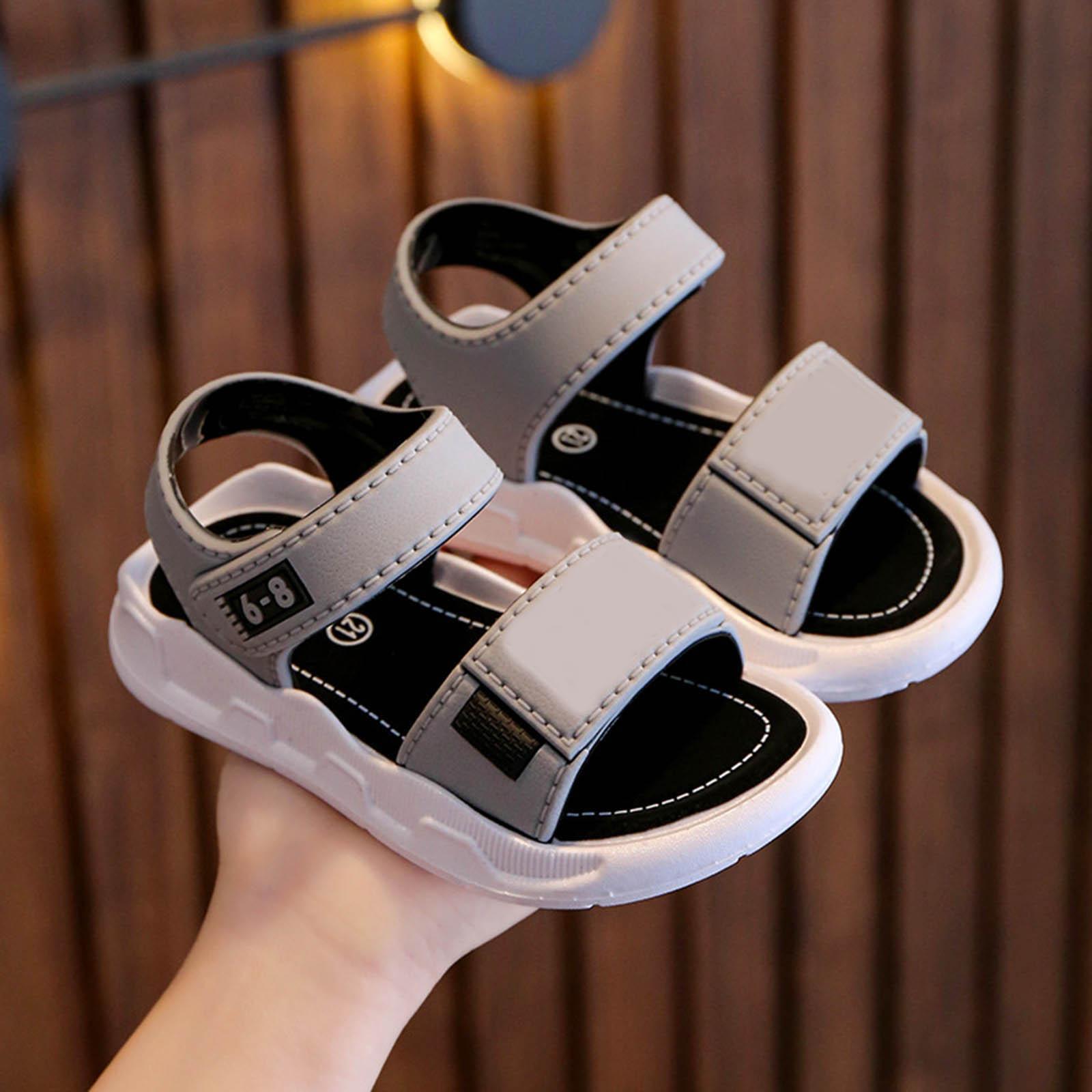 

Детские сандалии, средние и большие размеры для мальчиков и девочек, повседневные пляжные сандалии для малышей 25