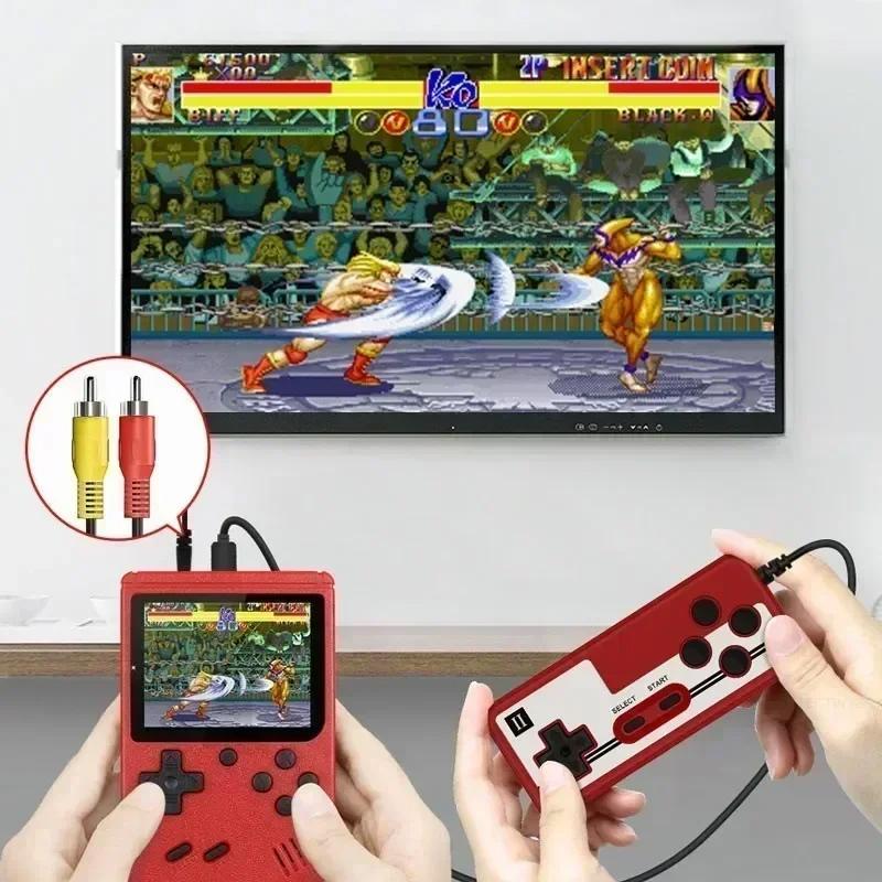 Retro Tragbare Mini Handheld Videospielkonsole 8-Bit 3,0 Zoll LCD Farbe Kinder-Spielplayer Eingebaute 500 Spiele Für Kind Weihnachtsgeschenk