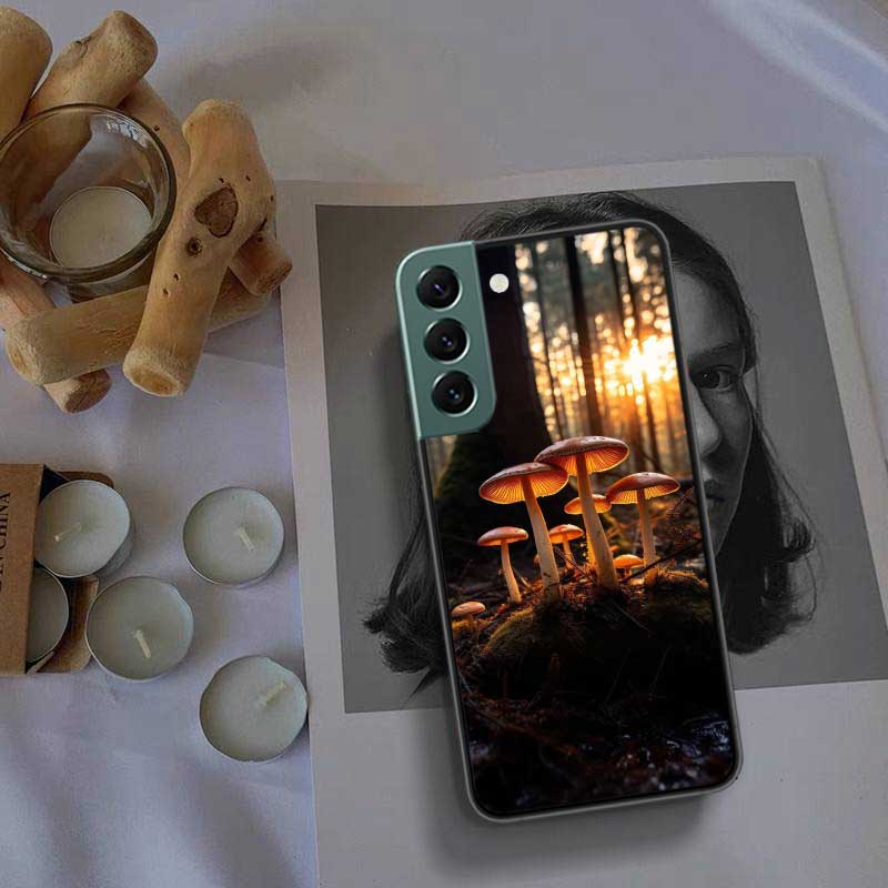 Fungal Aesthetics Phone Case For Samsung Galaxy S22 S25 Ultra S21 S10 Plus S26 Edge S20 S23 S24 FE Cover Silicone Soft TPU C