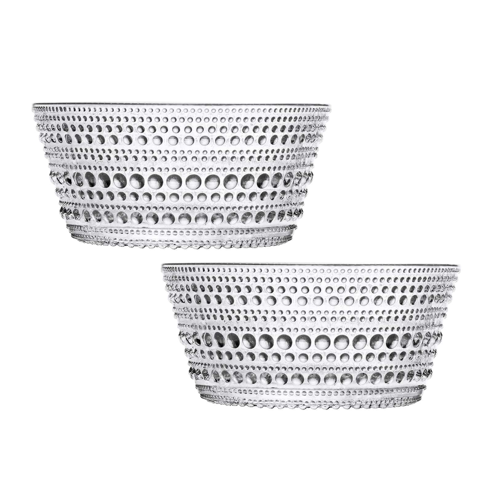 

[Officially Imported] Iittala Kastehelmi Bowl and Plate Set (2-Piece Set), 230ml, Clear, Nordic Style, Gift, Tableware, Wedding Gift, 1053563