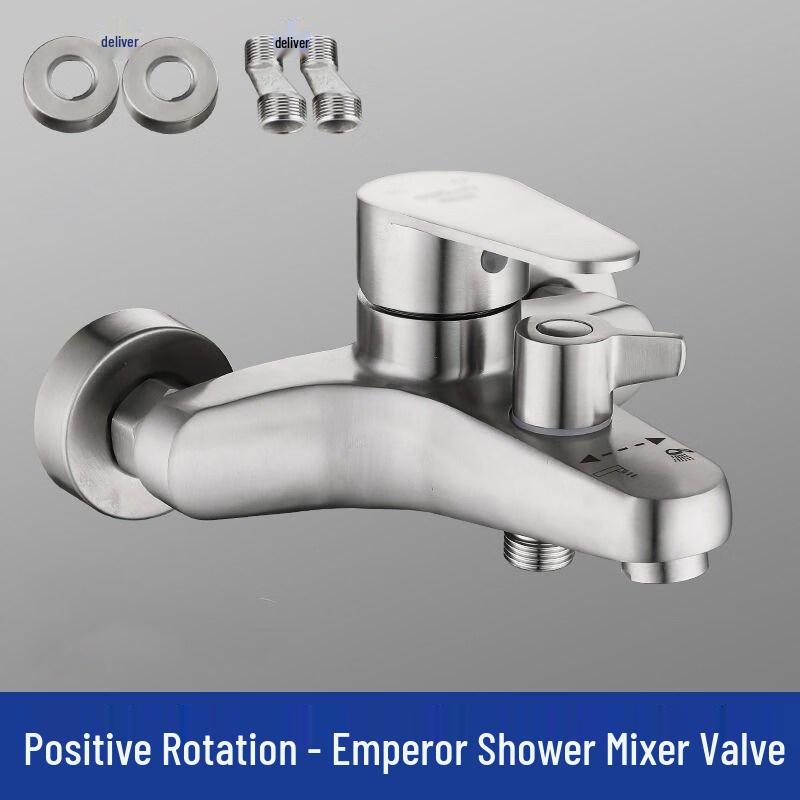 

304 Stainless Steel Wall-Mounted Shower Mixer Faucet