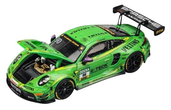 Gulliver Trends Hobby Scale Porsche 911 GT3 R DTM 2024 Green Finished Model 241084 1/64 (B)