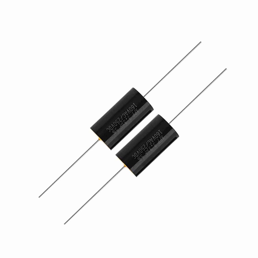 2PCS Capacitor Frequency Divider Capacitance Audio Speaker Capacitor (3.3uF)