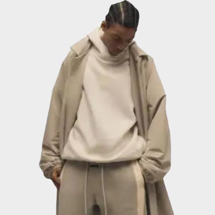 adidas X Fear of God Athletics Mikina Ovesná Unisex Top Tmavě béžová IS5308