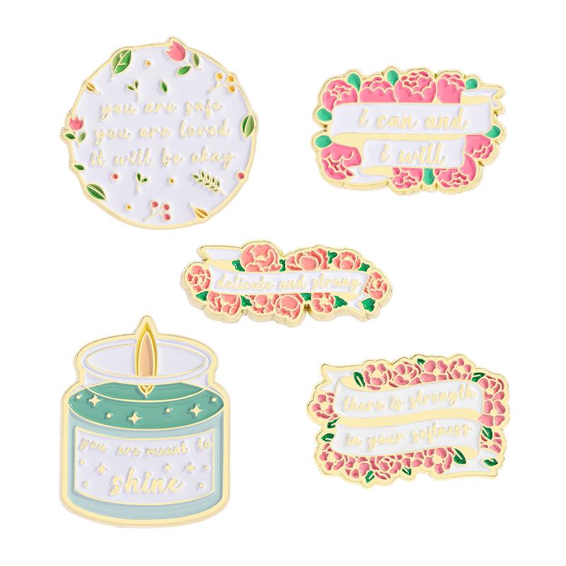 You Are Meant To Shine Enamel Pin Custom Positive Quotes I Can And I Will Metal Brooches Lapel Badge Jewelry Gifts For Friends