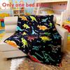 Cartoon Light Up Fleece Blanket With Glow Effect For Kids Bedroom Decor