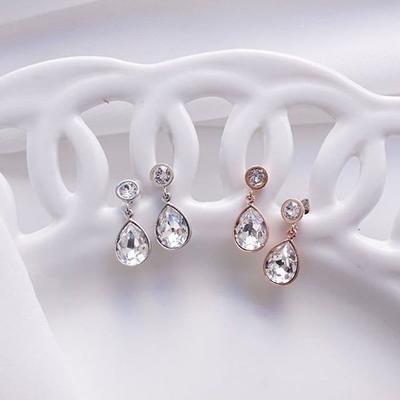 E438 Austrian Crystal Earrings (2 Types)