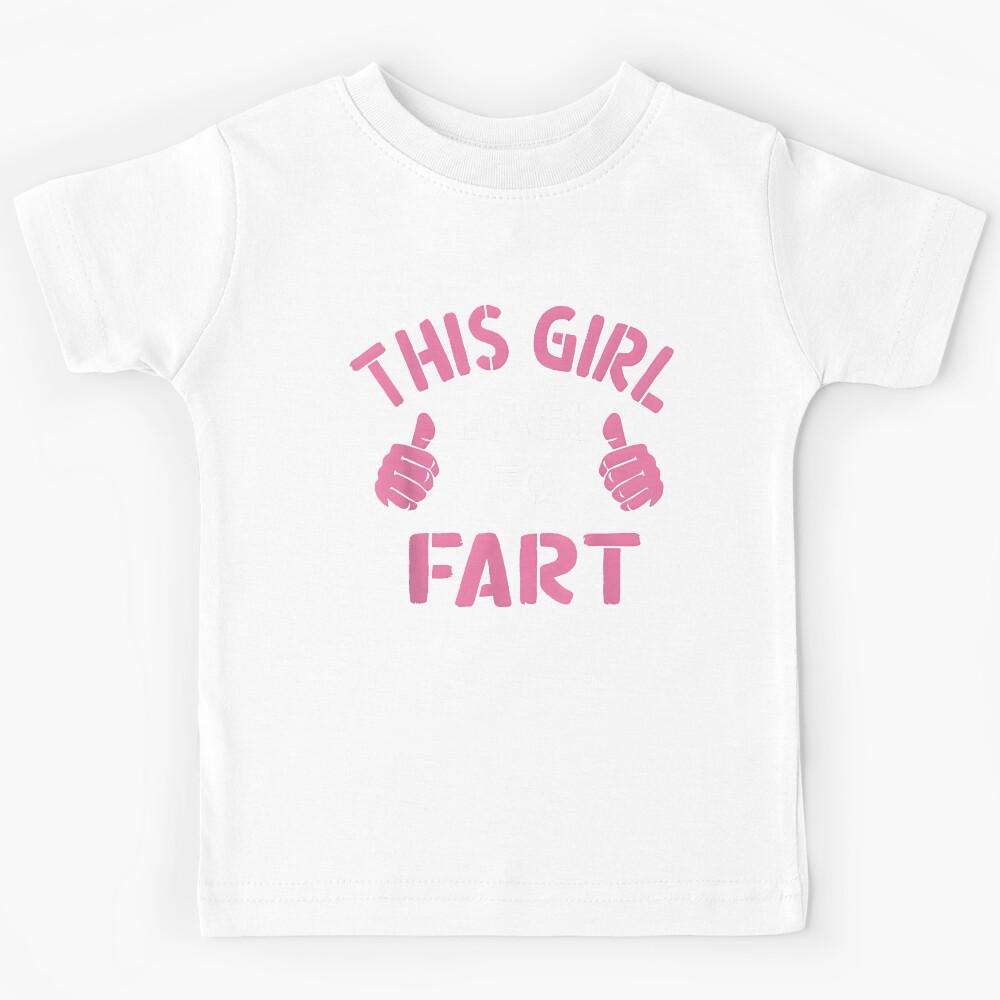 This Girl Loves To Fart Funny Sarcastic Kids T-Shirt 120
