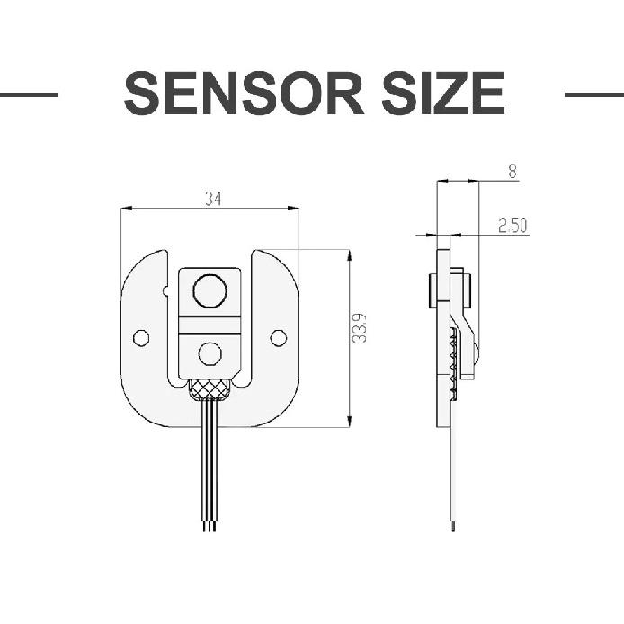HX711 AD Module and Micro Weighing Sensor Kits, Ultra-Thin Patch Load Cell 50kg Body Scale Electronic Weighing Scale Accessories