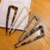 New Gold Label Acetate U-Shaped Hairpin – Elegant Chinese Style Bun Accessory