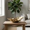 Sculptural Fruit Bowl Toned with Cutouts Openwork for Tabletop, Entryway, Dining Table