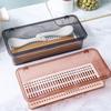 Porte-baguettes ménager avec couvercle, étanche à la poussière et égouttant, cage à baguettes, boîte de rangement pour vaisselle de cuisine