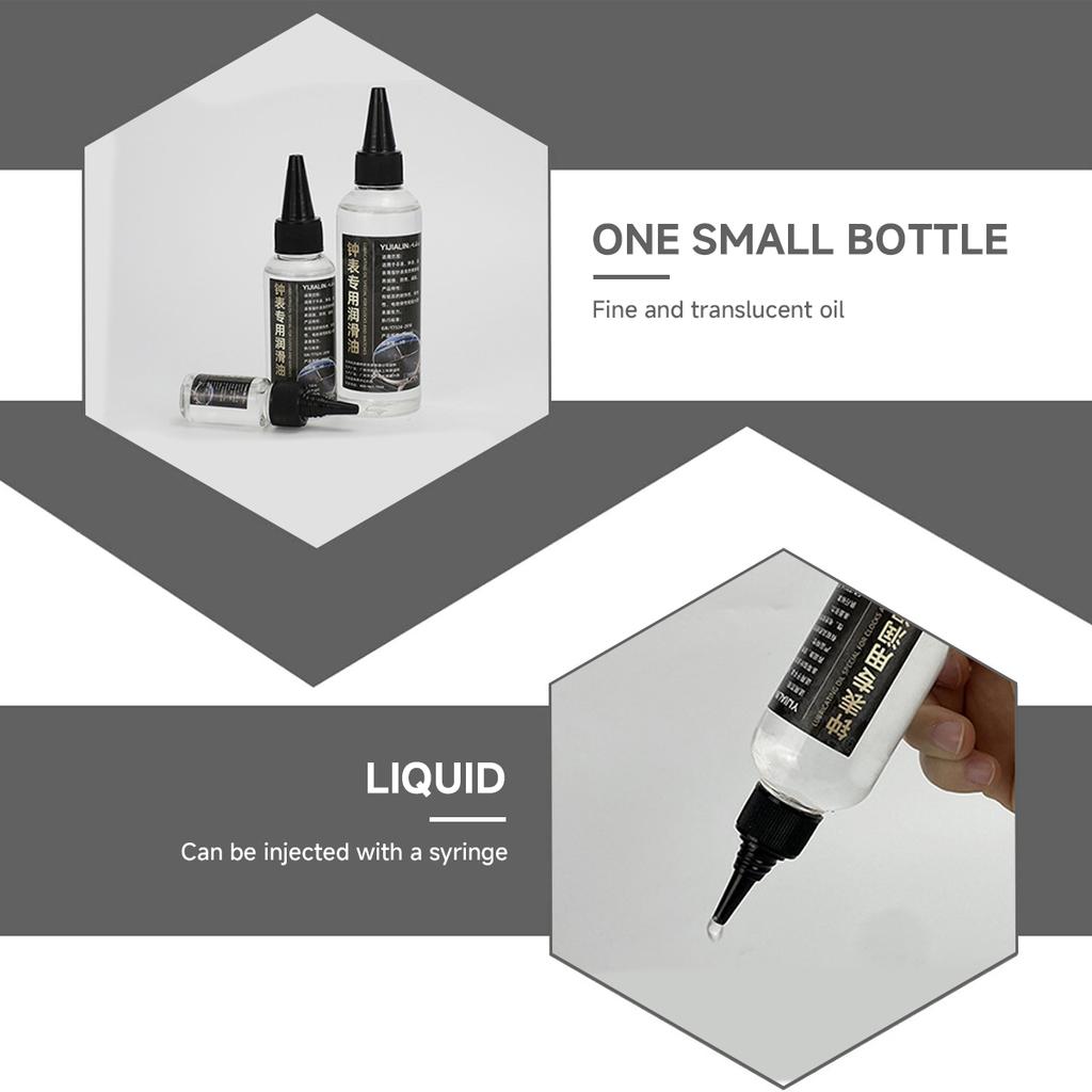 Lubrificante per Orologi Olio Lubrificante per Orologi da Parete e da Polso Olio per Movimenti di Orologi Meccanici Per Orologiai Forniture per Riparazione Orologi 10ml