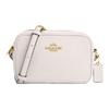 Jamie 20 Minimalist Logo Plaque Zipper Pebbled Leather Shoulder Crossbody Bag Small Women Bags Gold Chalk-White CQ875-IMCHK