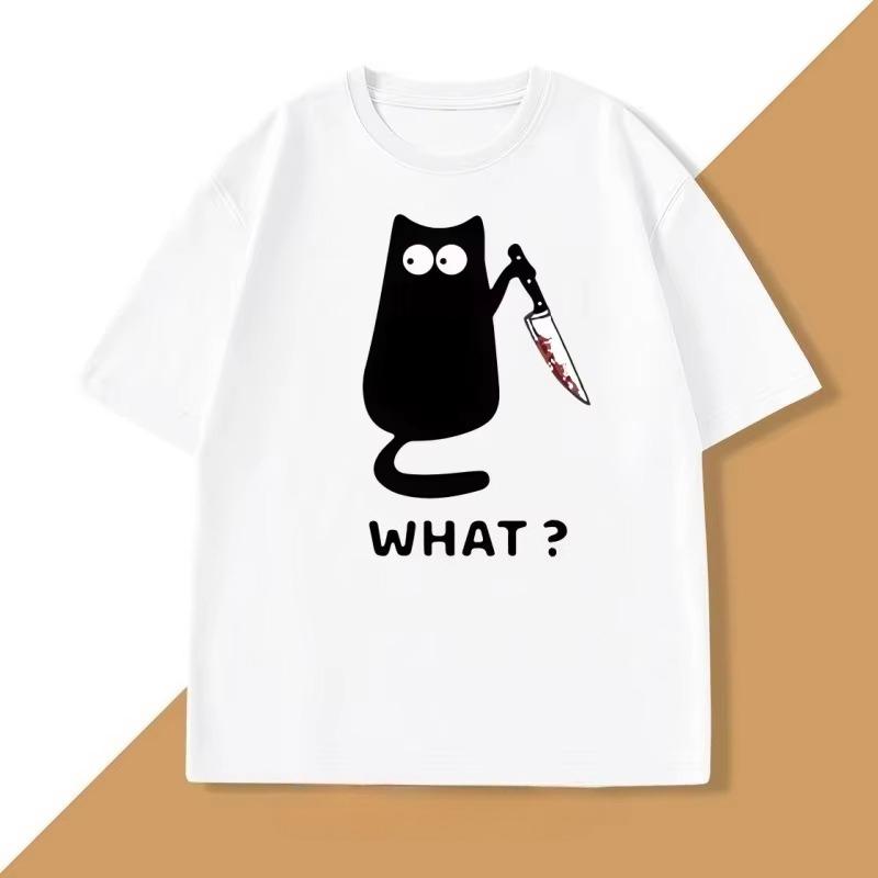 

2025 Новая летняя повседневная футболка с коротким рукавом с принтом, хлопковая, обычного кроя, с круглым вырезом, дышащая, свободная, унисекс, мужская, женская одежда 4XL