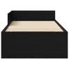 Bed Frame with Headboard Black Oak 80 x 200 cm