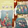 Game T-Townscaper Throw Flannel Throw Blanket, Lightweight Cozy, Durable Washable Cute Cool