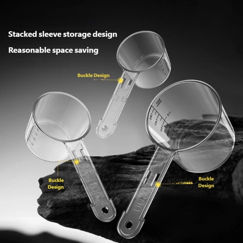 Pack Of 3 Multiple Size Fishing Baits Mixing Cup Set Baits Measuring Cups With Double Scale For Precise Baits Mixing