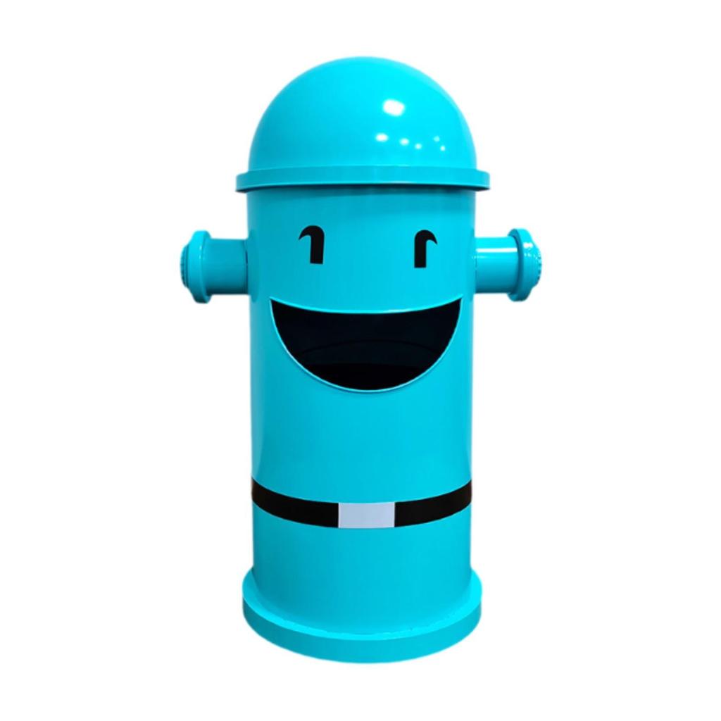 Fire Hydrant Trash Can Metal Waste Bin for Household Indoor Outdoor Kitchen