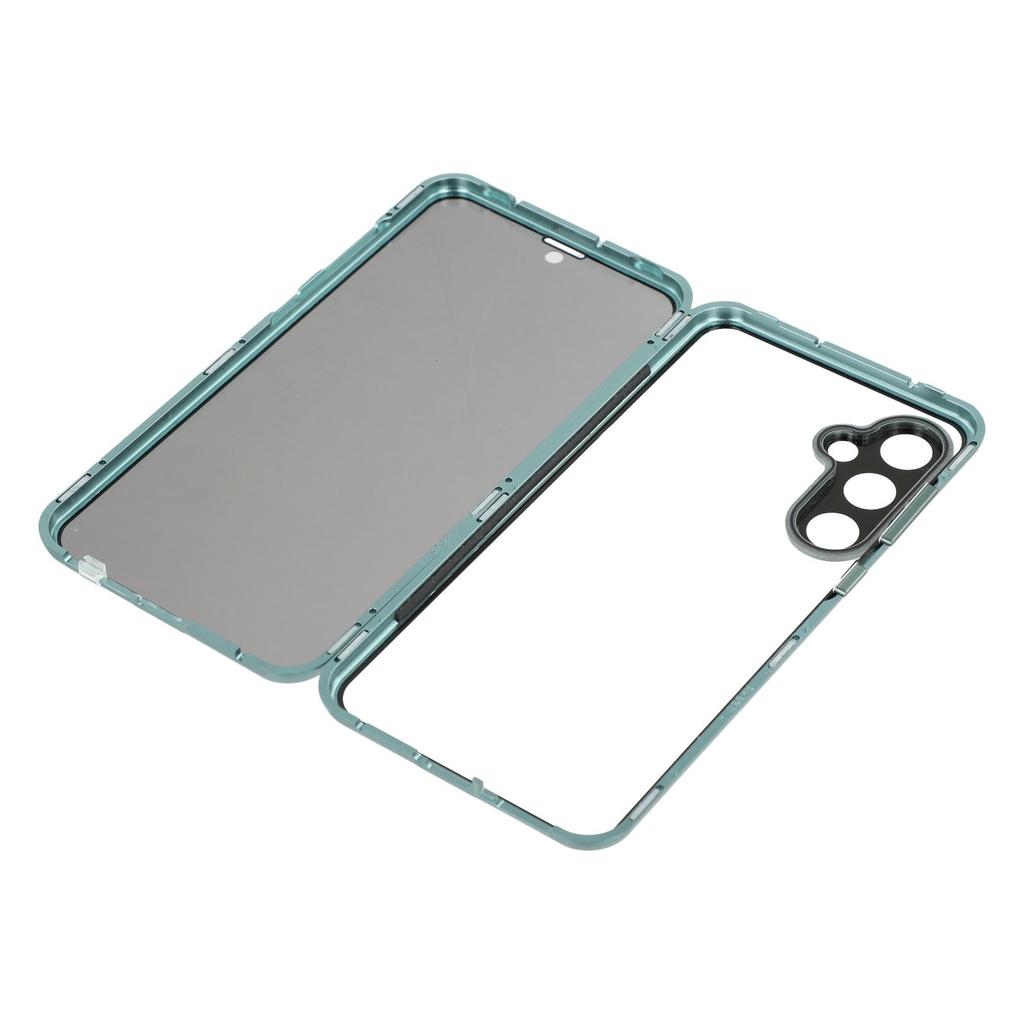 For Samsung Galaxy S23 FE Case with Anti-Spy Screen Protector/Lens Film Tempered Glass Metal Phone Cover