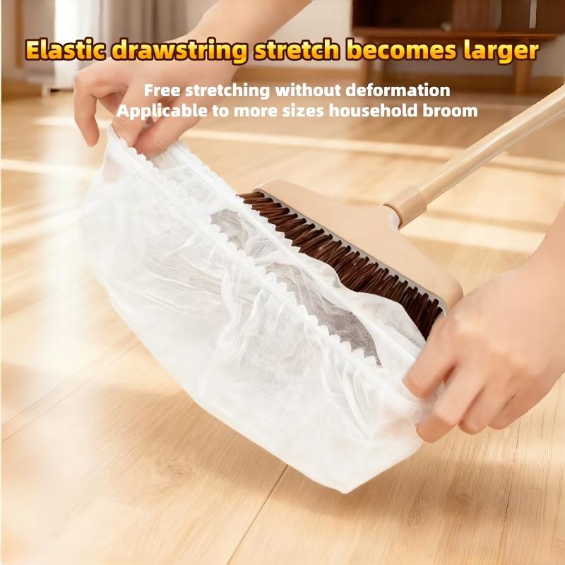 100pcs Home Essential Disposable Broom Covers - Static Strong Adsorption for Hair And Dust, Disposable And No-Wash, Time-Saving Cleaning