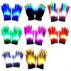 Verlicht Feest Handschoenen met Knipperend Licht Gloeiende LED Handschoenen voor Kerstmis Halloween Verjaardag Festival Viering P9YB