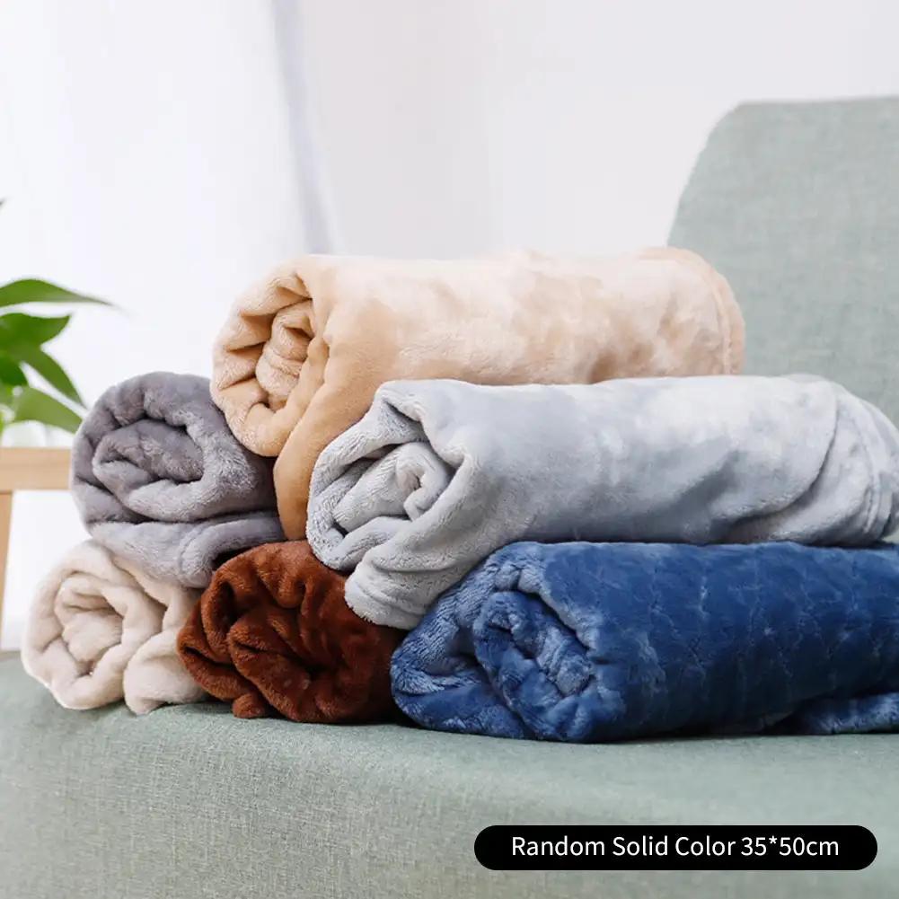 

Мягкое одеяло для домашних животных, утолщенный коврик для собак, теплая фланелевая кровать для собак и кошек, двухсторонний коврик-гнездо для собак