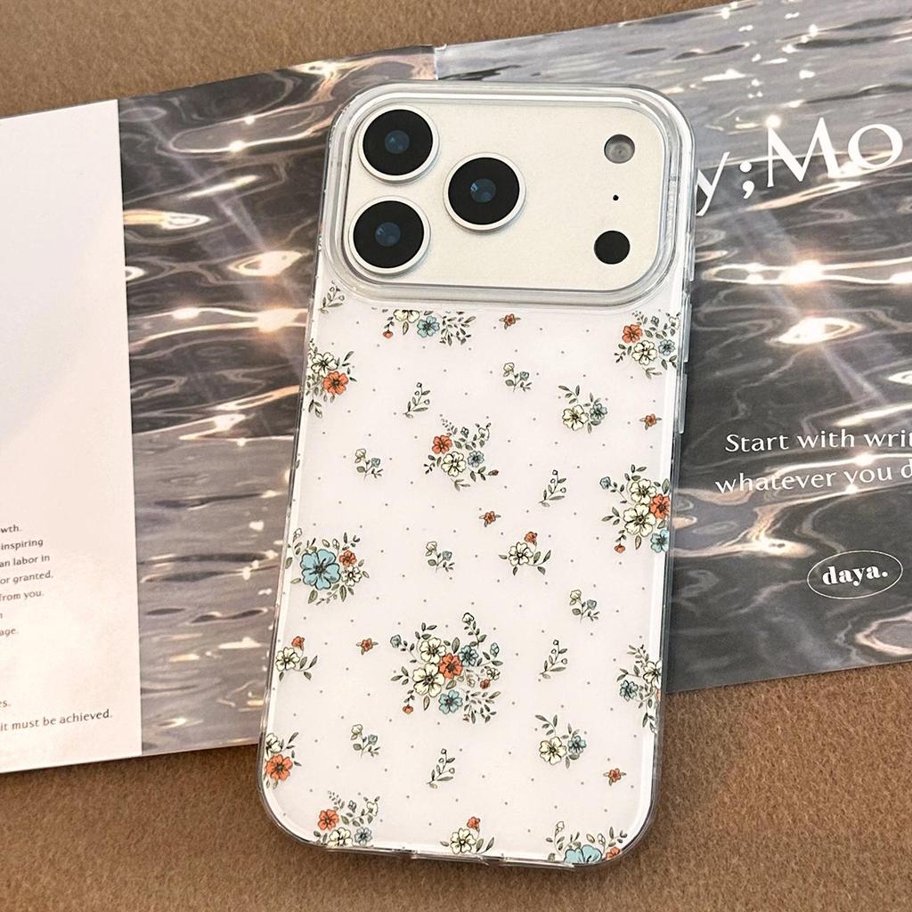 Retro Blomstermønster Telefondeksel for iPhone 16, iPhone 17 og iPhone 17 Pro Max