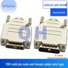 RF Coaxial 11W1 Male-Female Solder-Type Straight Plug and Socket D-SUB Connector