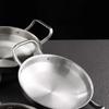 Practical Double Handle Cooking Pans Even Heat Distribution Frying Pans Convenient Pans for Various Cooking Techniques