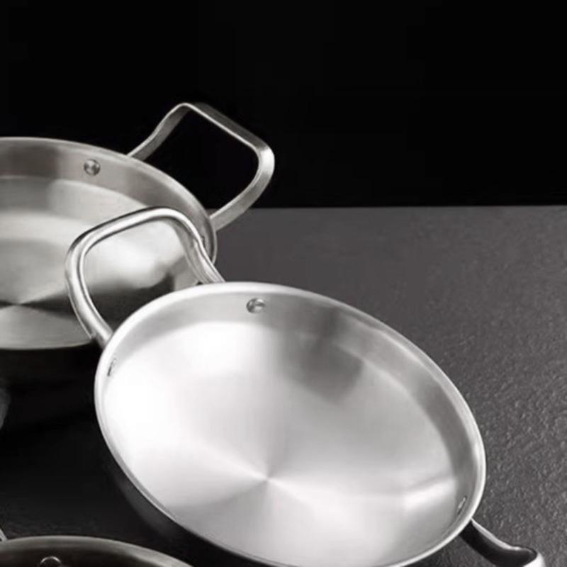 Practical Double Handle Cooking Pans Even Heat Distribution Frying Pans Convenient Pans for Various Cooking Techniques