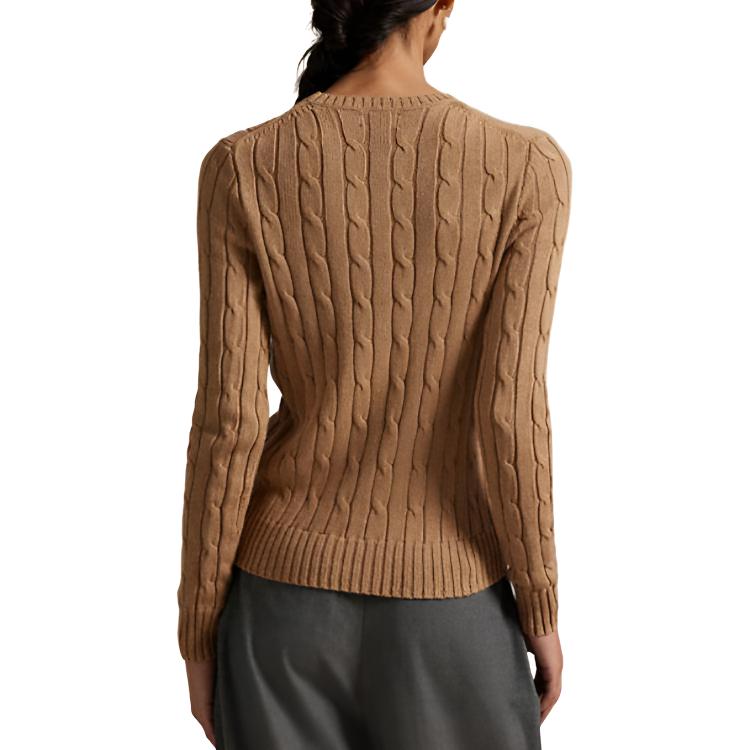 Polo Ralph Lauren Slim Fit Solid Color Long Sleeve Knit Sweater Women Sweater WMPOSWENC021318260