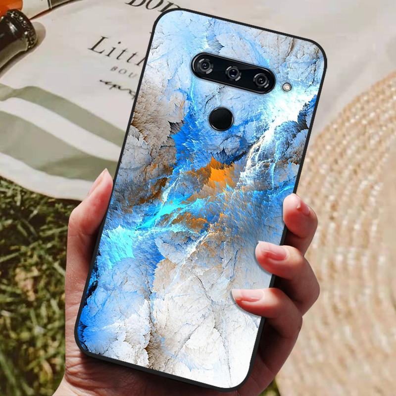 

For LG V40 ThinQ Case Silicone Cover V405 LM-V405 LM-V409N Shockproof Bumper Painted Soft Phone Case For LGV40 ThinQ Funda Capa LG V40