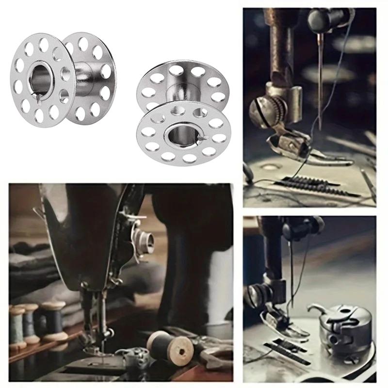 25PCS Universal Fit Sewing Machine Bobbins with Storage Holder Box for Home Handheld Machines Suitable for Beginners and Tailors