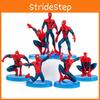 Mini 7pcs Spiderman Figures Pvc Miniatures Desktop Cake Decoation Topper