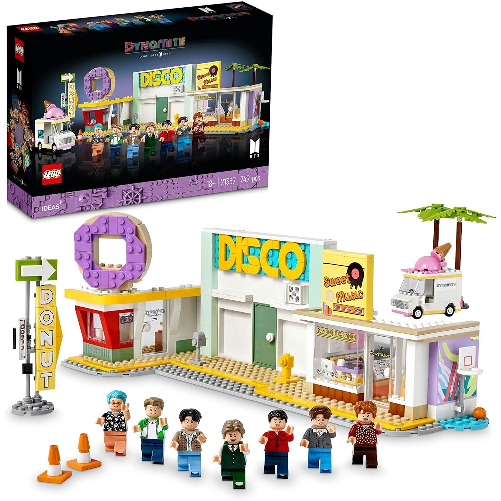 Конструктор LEGO Ideas BTS Dynamite Строительные блоки Игрушка Подарок для Мужчин Женщин Декор для Дома 21339