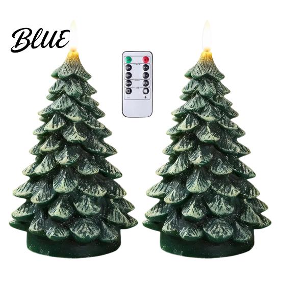 Remote Control Candles Control Winter LED Flickering Candles Flameless Christmas Tree Wax with Home Decor