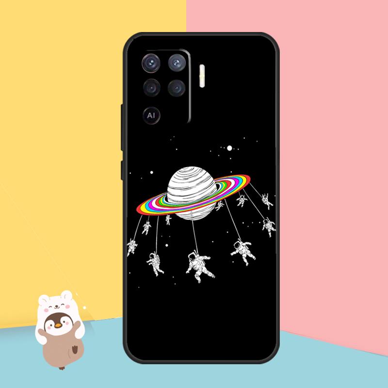 Planet Astronaut Fall für OPPO A74 A93 A83 A91 A53S A9 A5 A31 A53 2020 A15 A16 A1K A52 A72 a94 A54 Abdeckung