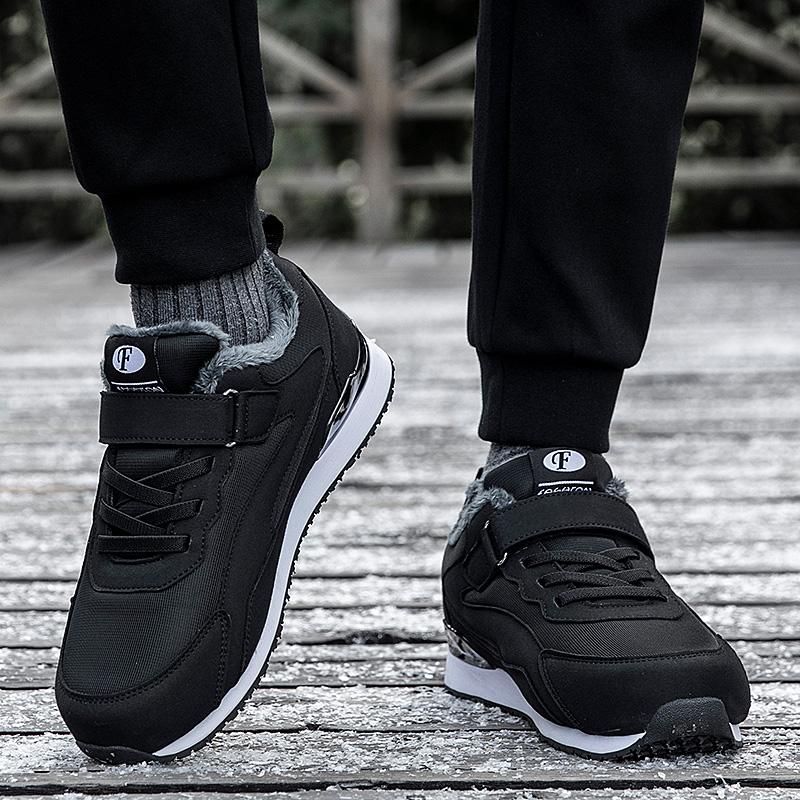 Snow Shoes for Men Casual Winter Shoes Sneakers Platform Non-slip Warm Fur Ankle Plush Outdoor Walking Couple Shoes Women Unisex