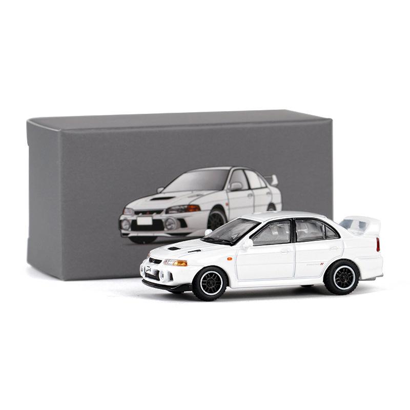 

1/64 Mitsubishis Lancer Evolution IV Four Alloy Sports Car Model Diecast Metal Race Car Vehicles Model Miniature Scale Kids Gift